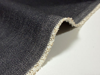 Okayama Denim | 15 oz Double Width Black Japanese denim Fabric Yard