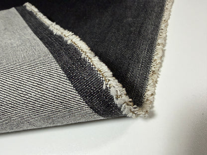 Okayama Denim | 15 oz Double Width Black Japanese denim Fabric Yard