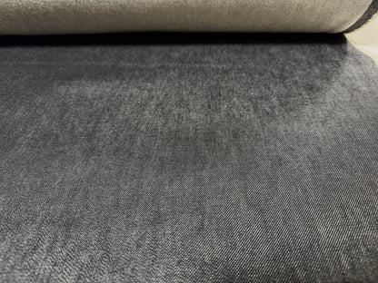 Okayama Denim | 15 oz Double Width Black Japanese denim Fabric Yard