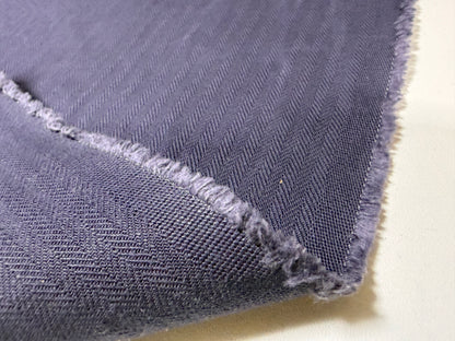 Okayama Fabric | 11 oz Purplish Japanese Cotton Herringbone By Yard