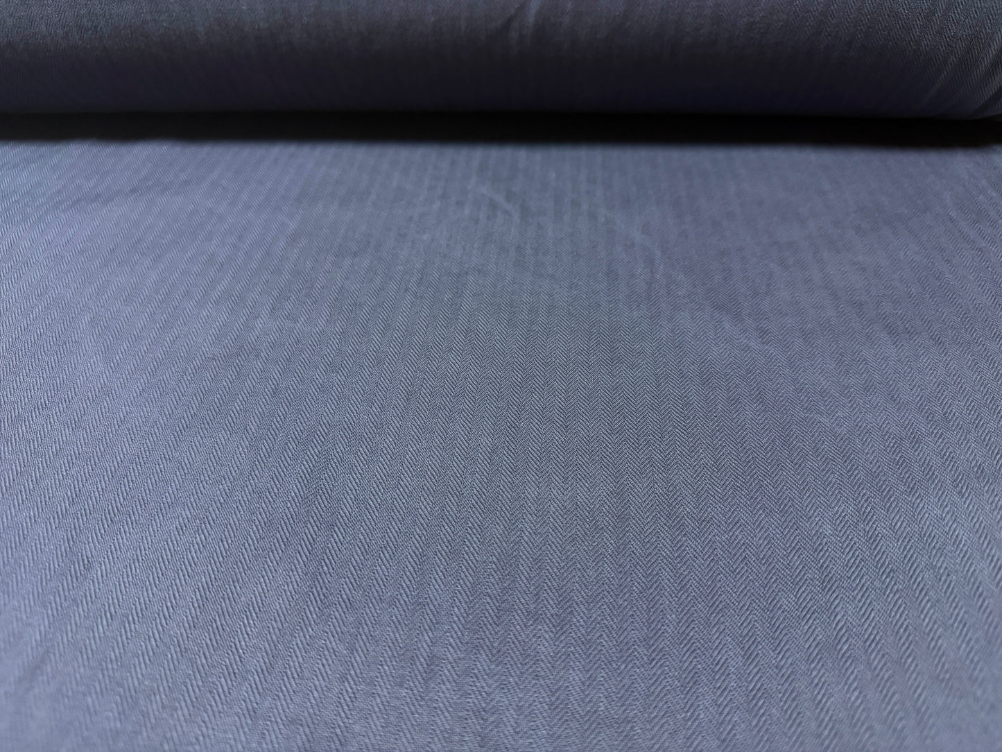 Okayama Fabric | 11 oz Purplish Japanese Cotton Herringbone By Yard