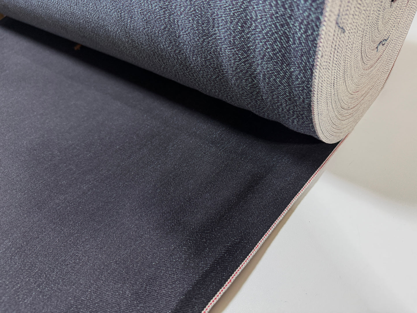 Okayama Denim | Rare 13 oz Black x Mix Color (Blue) Cotton Black Selvage Denim – by Yard