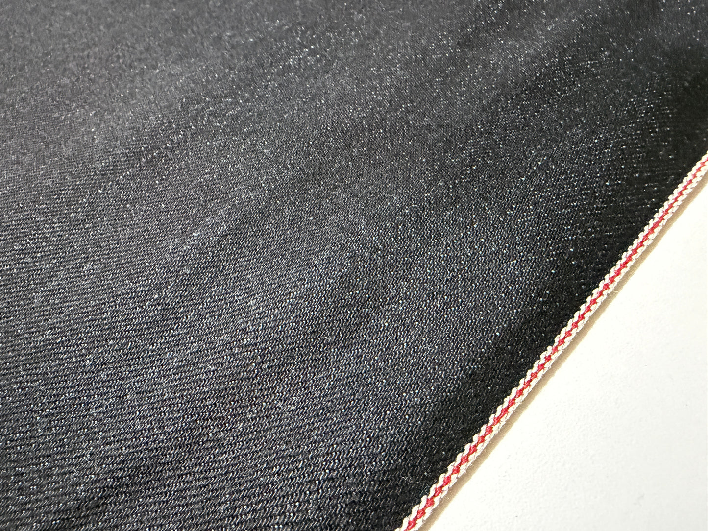 Okayama Denim | Rare 13 oz Black x Mix Color (Blue) Cotton Black Selvage Denim – by Yard