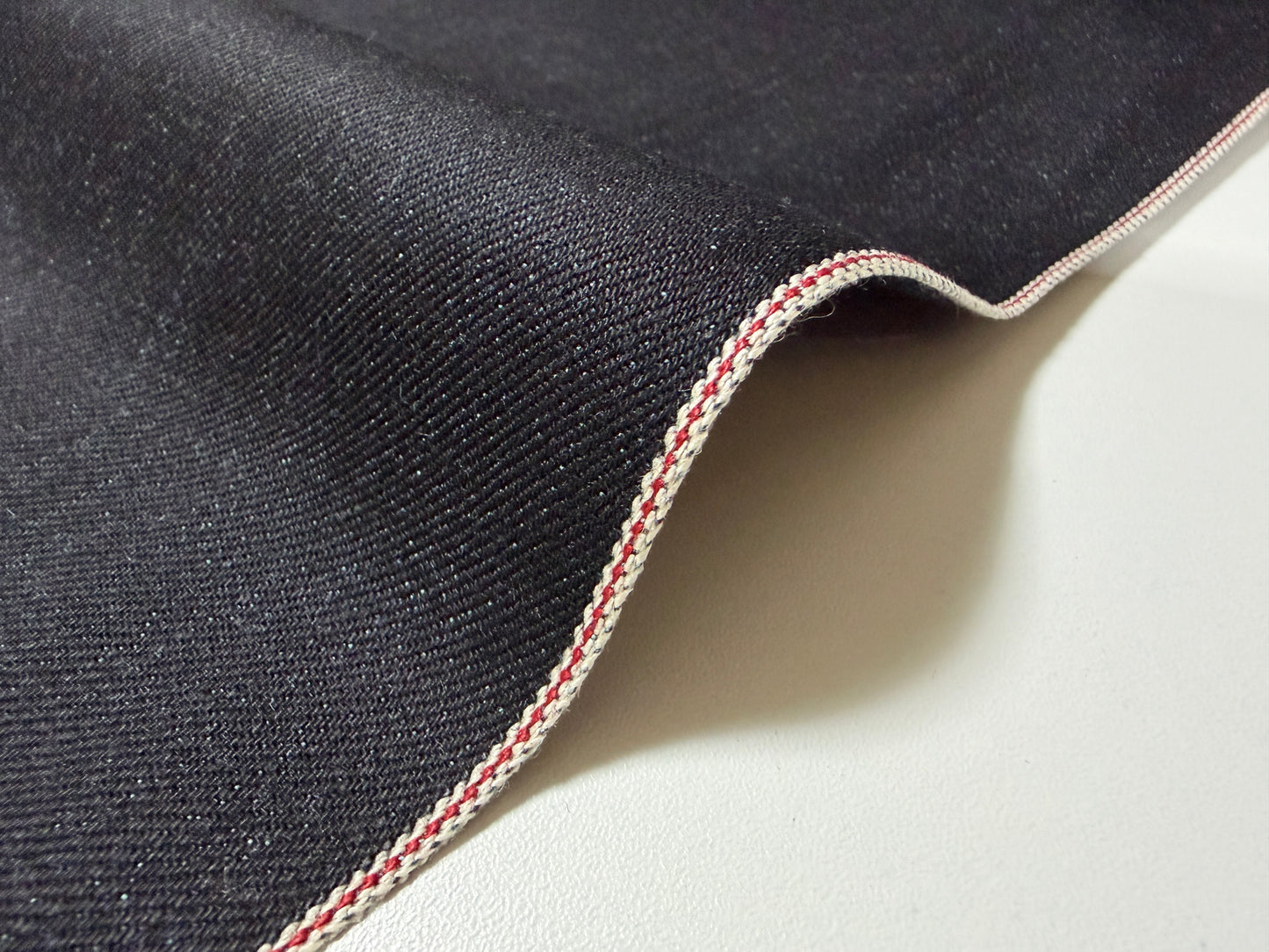 Okayama Denim | Rare 13 oz Black x Mix Color (Blue) Cotton Black Selvage Denim – by Yard