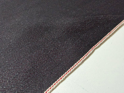 Okayama Denim | Rare 13 oz Black x Mix Color (Red) Cotton Black Selvage Denim – by Yard