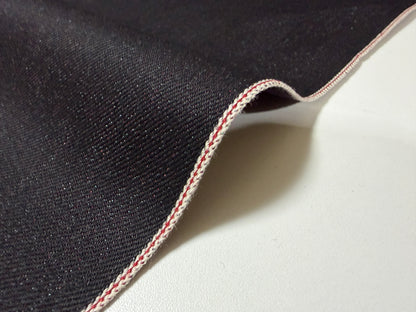 Okayama Denim | Rare 13 oz Black x Mix Color (Red) Cotton Black Selvage Denim – by Yard