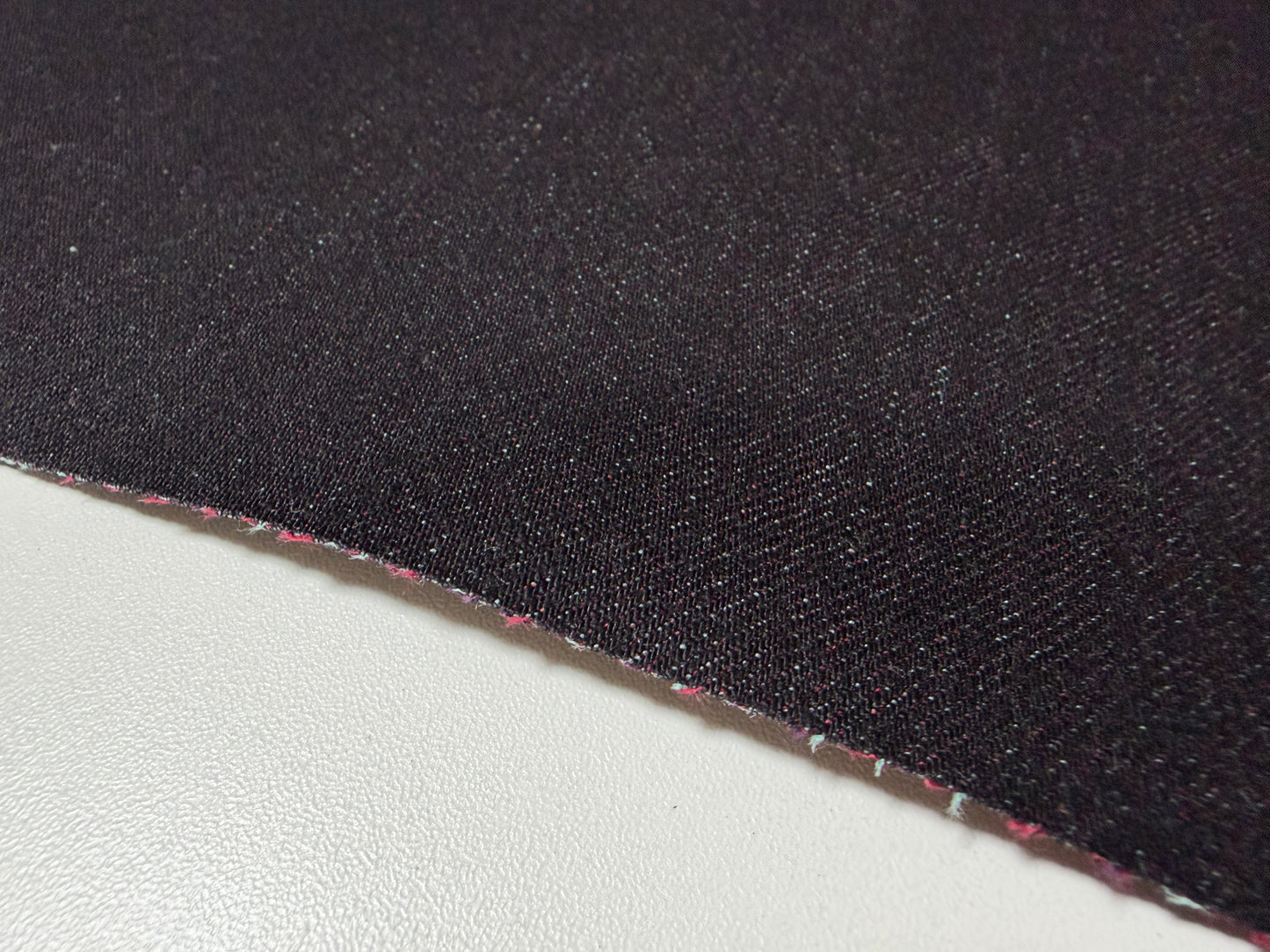 Okayama Denim | Rare 13 oz Black x Mix Color (Red) Cotton Black Selvage Denim – by Yard