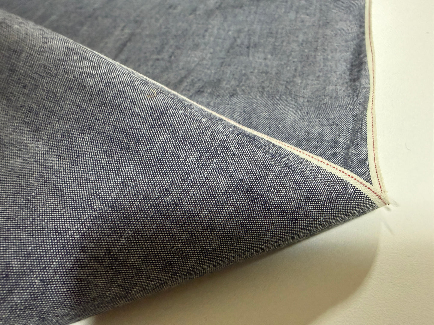Okayama Fabric | 4.5 oz Japanese Gray selvage chambray By The Yard