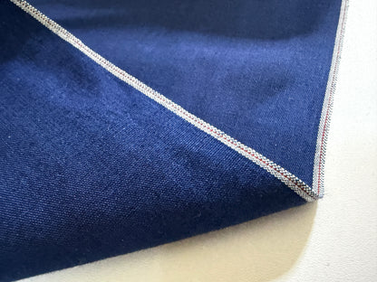 Okayama Fabric | 4.5 oz Japanese Deep indigo selvage chambray By The Yard