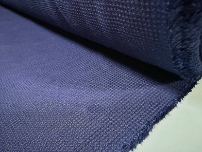 Okayama Fabric | 5.8 oz Indigo Cotton Waffle Fabric By The Yard