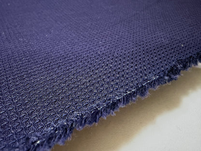 Okayama Fabric | 5.8 oz Indigo Cotton Waffle Fabric By The Yard
