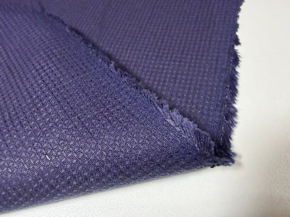 Okayama Fabric | 5.8 oz Indigo Cotton Waffle Fabric By The Yard