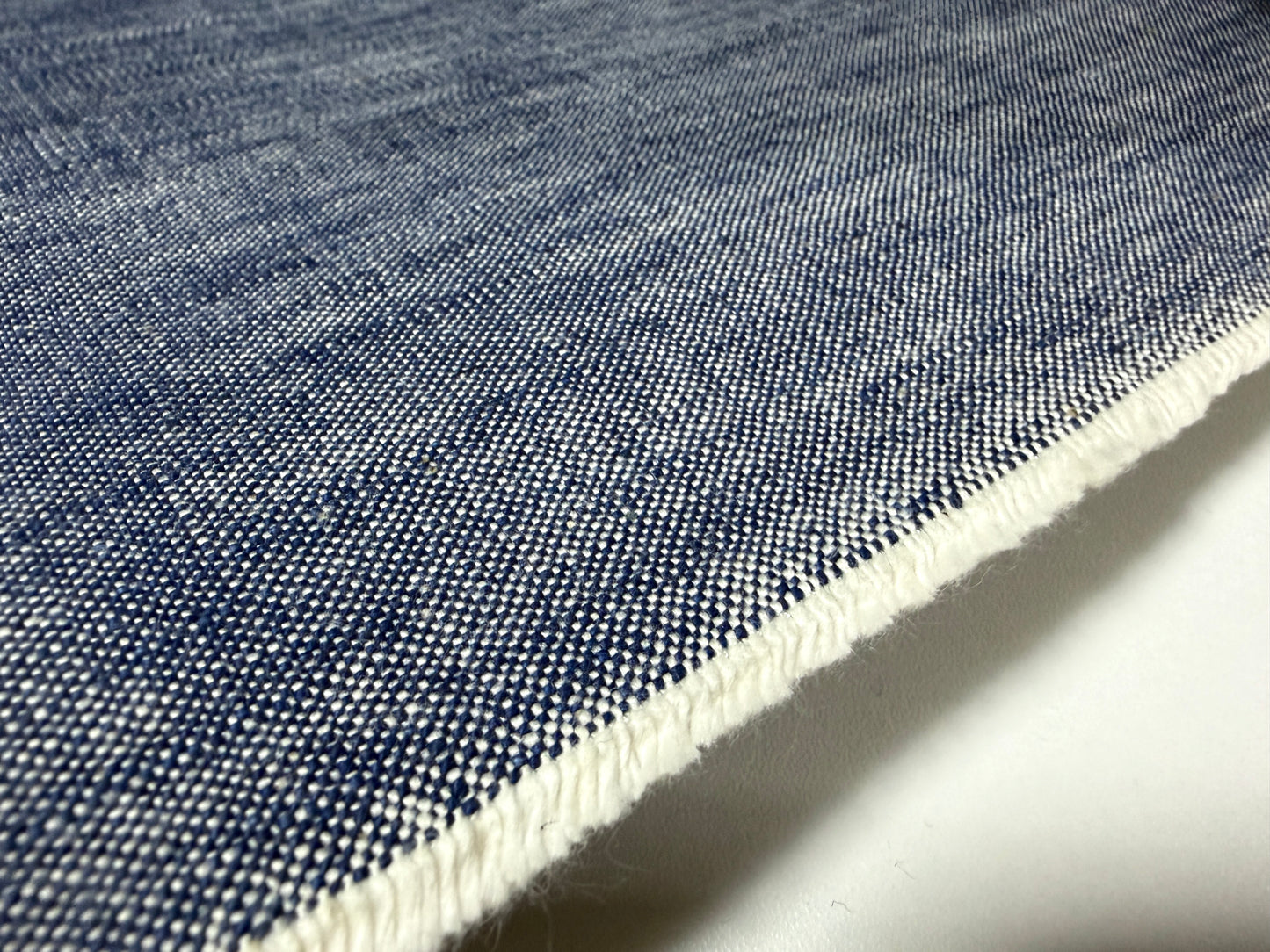 Okayama Fabric | 13 oz Indigo Cotton Heavy Oxford Fabric By The Yard