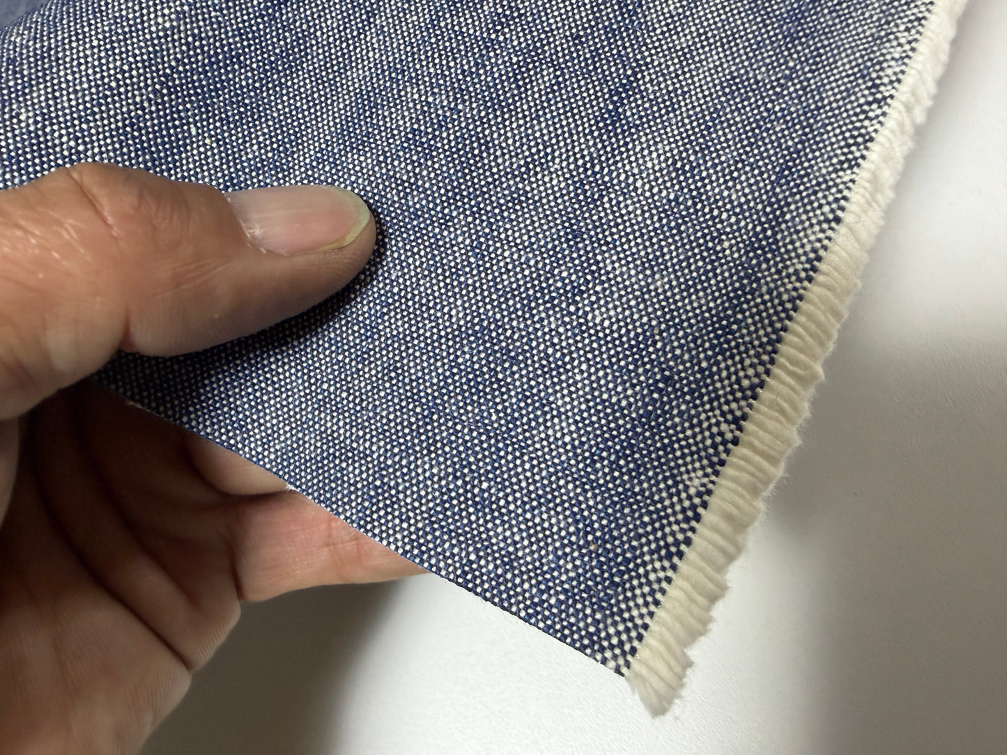 Okayama Fabric | 13 oz Indigo Cotton Heavy Oxford Fabric By The Yard