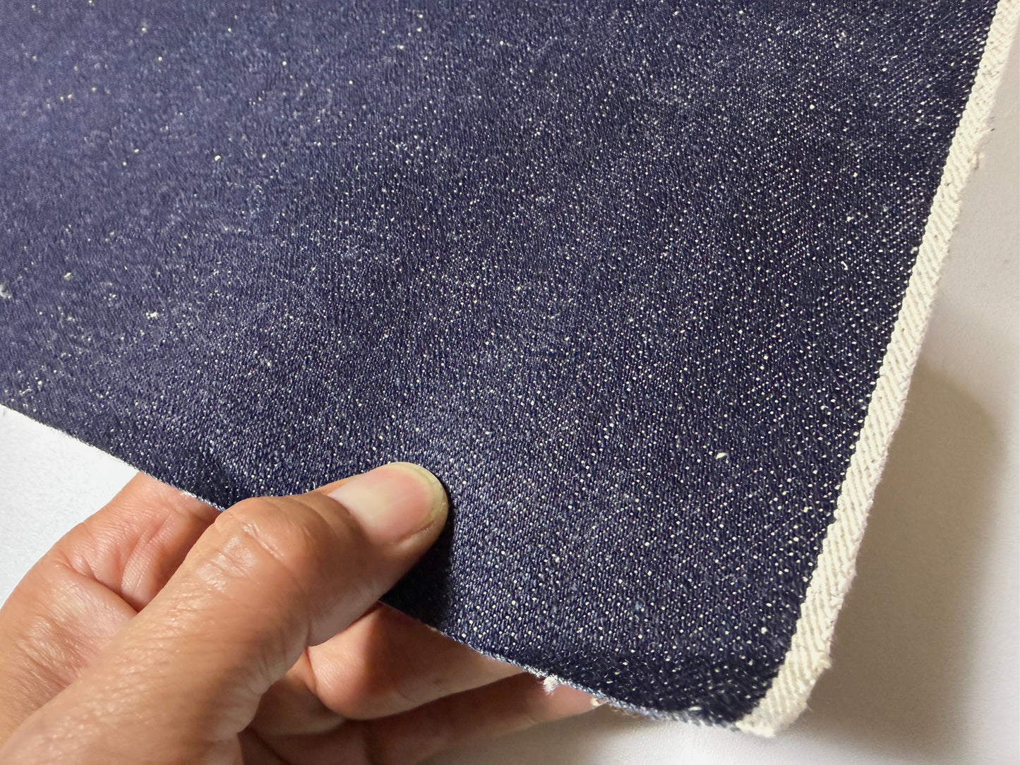 Okayama Denim | 15 oz Indigo Nep Selvage Denim Japanese Blue Fabric