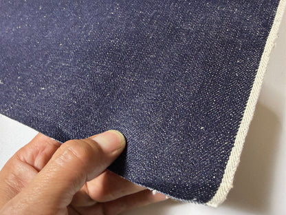 Okayama Denim | 15 oz Indigo Nep Selvage Denim Japanese Blue Fabric