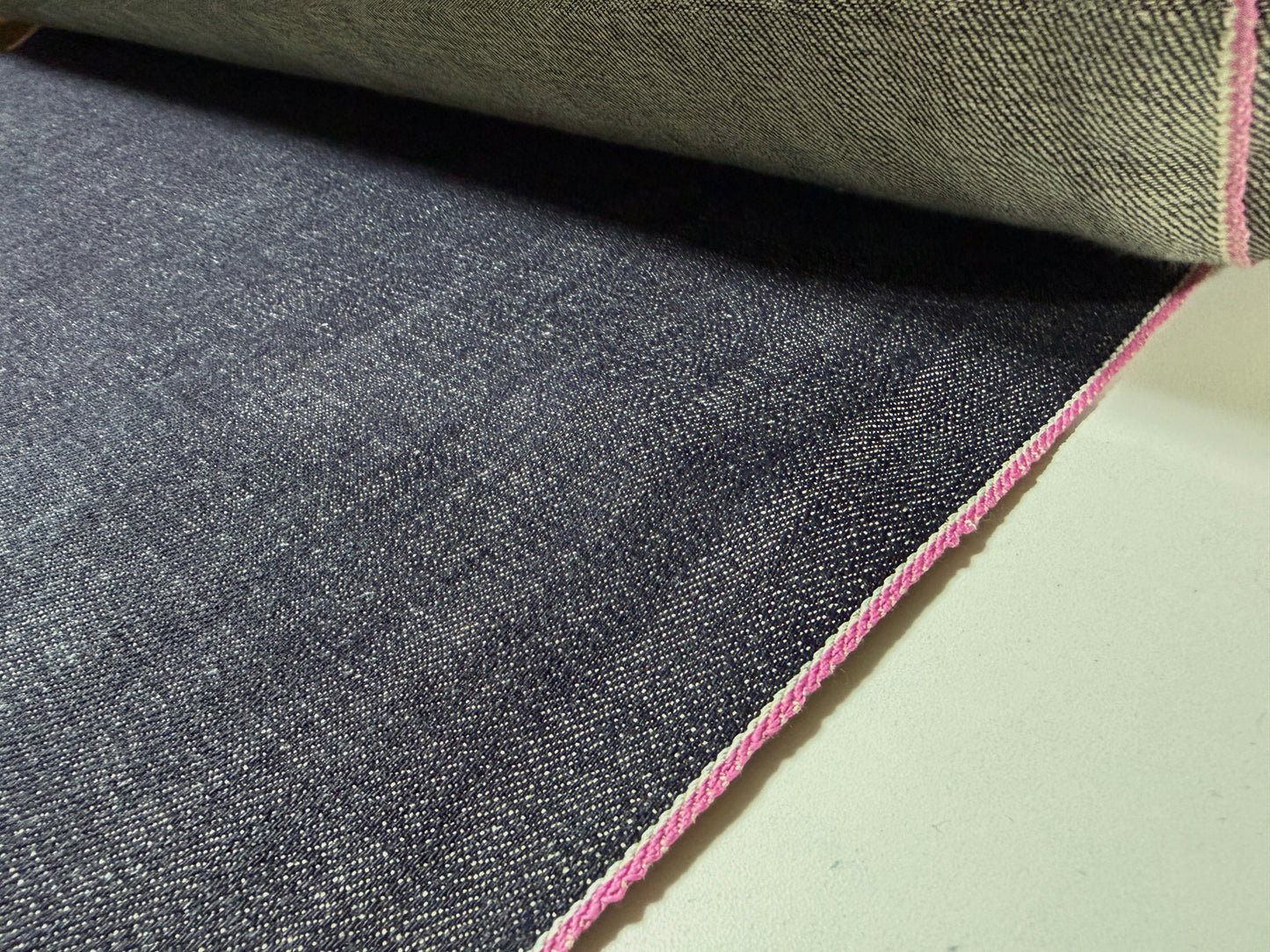 Okayama Denim | 13 oz Japanese Indigo Slubby Denim Pink Selvage