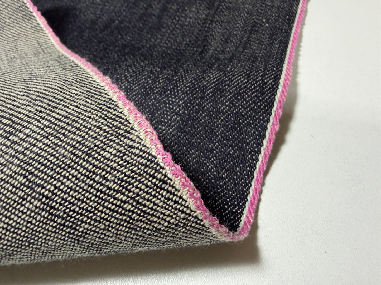 Okayama Denim | 13 oz Japanese Indigo Slubby Denim Pink Selvage