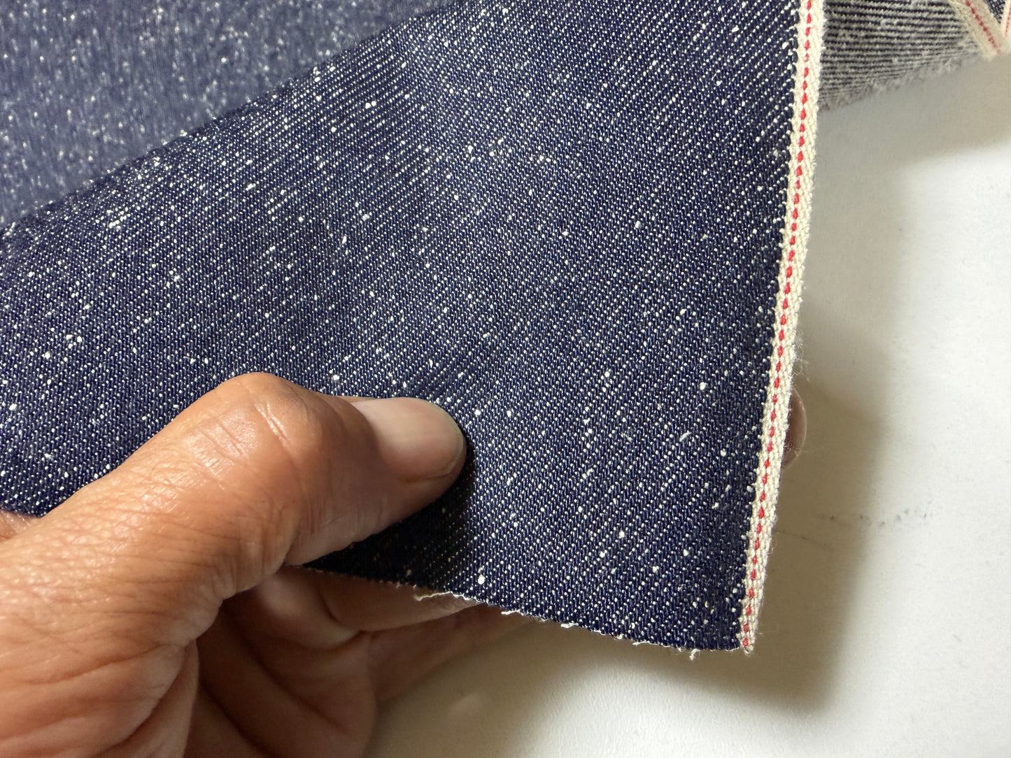 Okayama Denim | 9 oz Indigo Nep Selvage Denim Japanese Blue Fabric