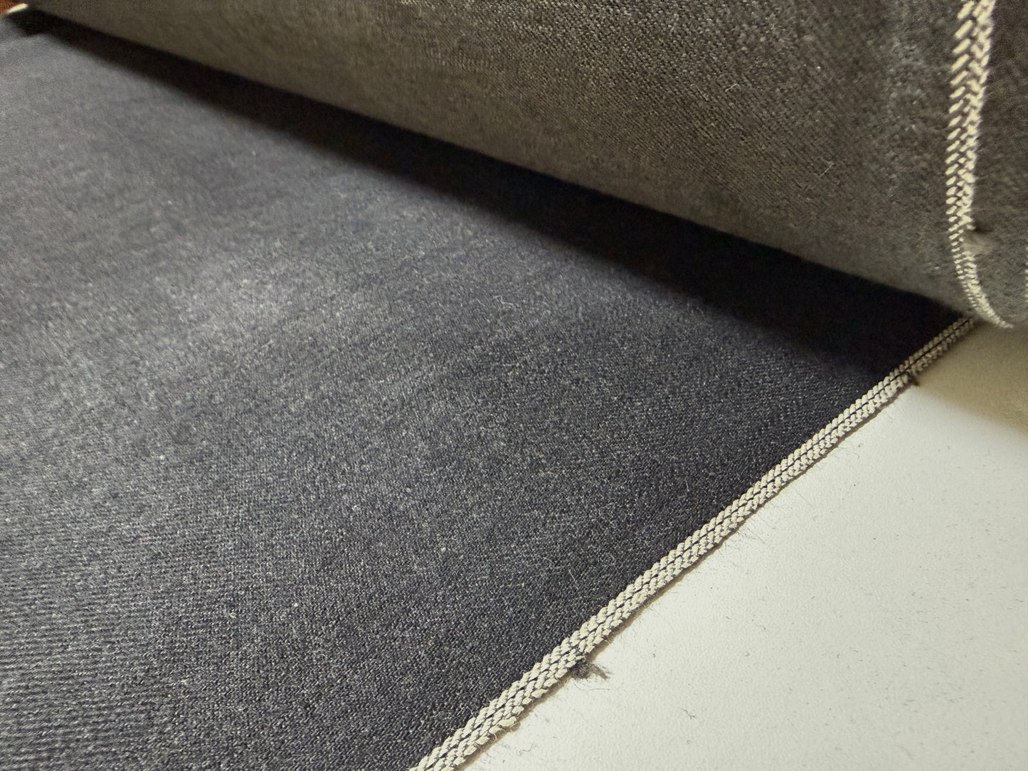 Okayama Denim | 15 oz Black x Gray Japanese Selvage Denim