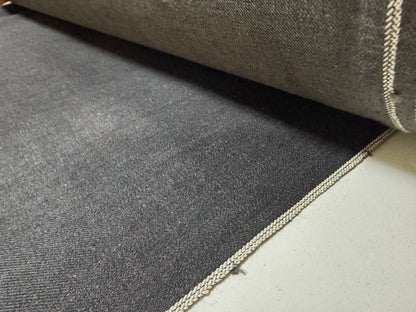 Okayama Denim | 15 oz Black x Gray Japanese Selvage Denim