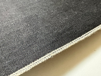 Okayama Denim | 15 oz Black x Gray Japanese Selvage Denim