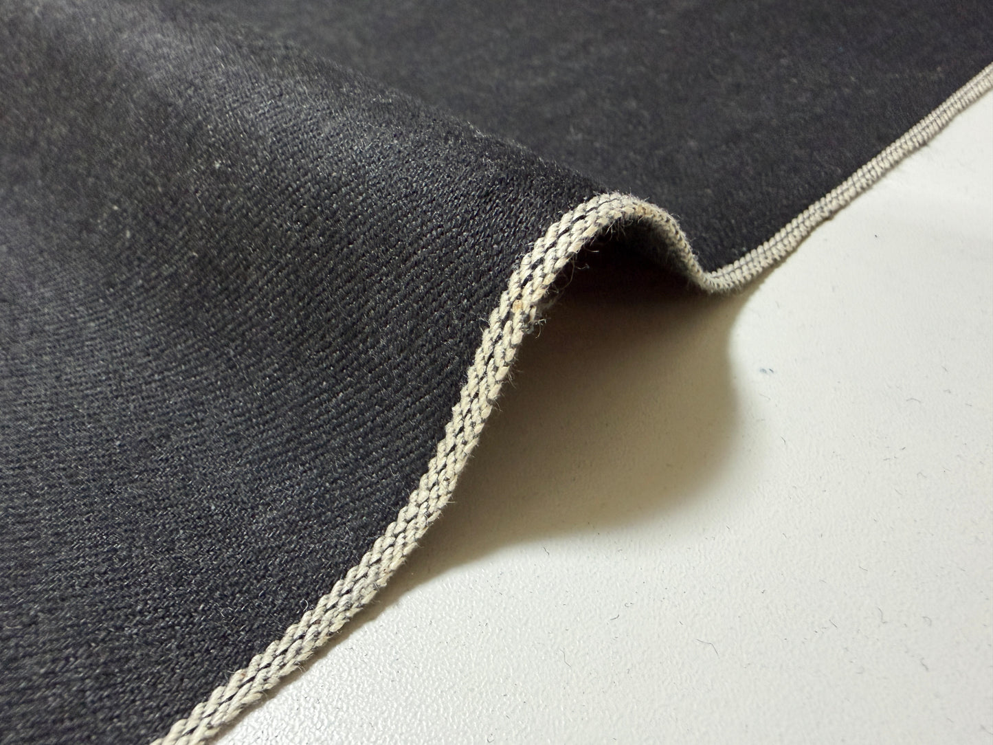 Okayama Denim | 15 oz Black x Gray Japanese Selvage Denim