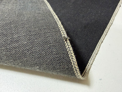 Okayama Denim | 15 oz Black x Gray Japanese Selvage Denim