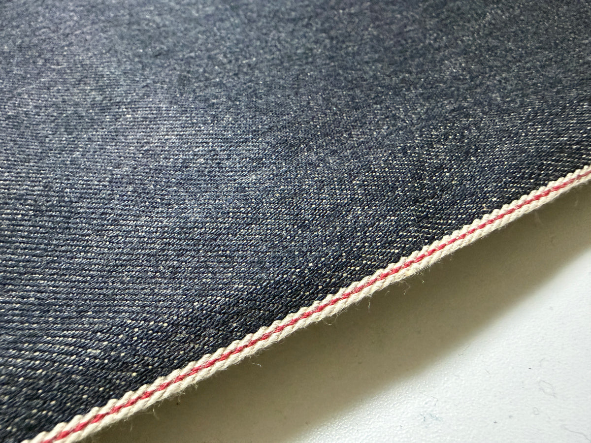 Okayama Denim | 13.5 oz Japanese Indigo x Light Beige Selvage Fabric