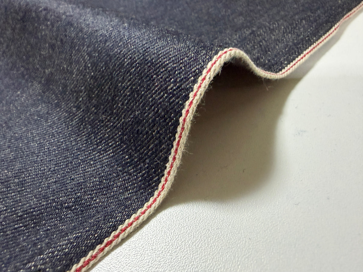 Okayama Denim | 13.5 oz Japanese Indigo x Light Beige Selvage Fabric