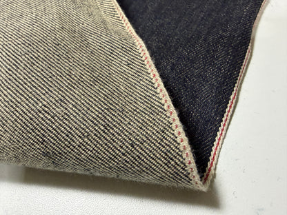 Okayama Denim | 13.5 oz Japanese Indigo x Light Beige Selvage Fabric