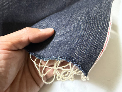 Okayama Denim | 13.5 oz Japanese Indigo x Light Beige Selvage Fabric