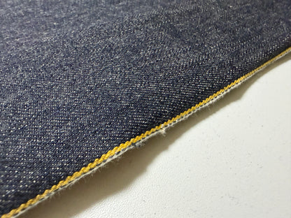 Okayama Denim | 12 oz Indigo Japanese denim Fabric Yellow Selvage