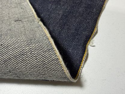Okayama Denim | 12 oz Indigo Japanese denim Fabric Yellow Selvage