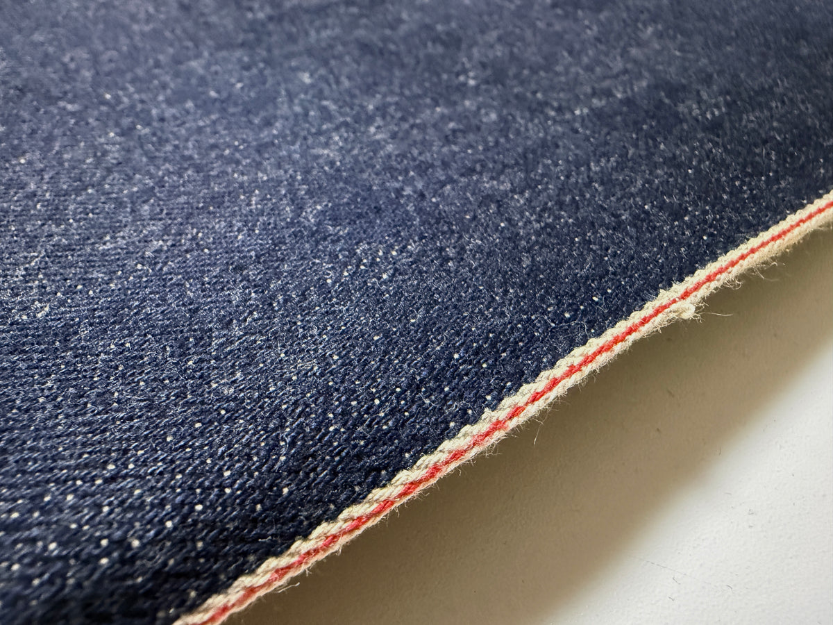 Okayama Denim | 15.5 oz Indigo Slubby Selvage Japanese Blue Fabric