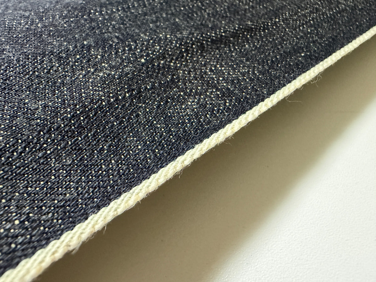 Okayama Denim | 13.8 oz Indigo x Light Beige Slubby Selvage Japanese Fabric