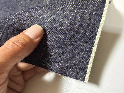 Okayama Denim | 13.8 oz Indigo x Light Beige Slubby Selvage Japanese Fabric