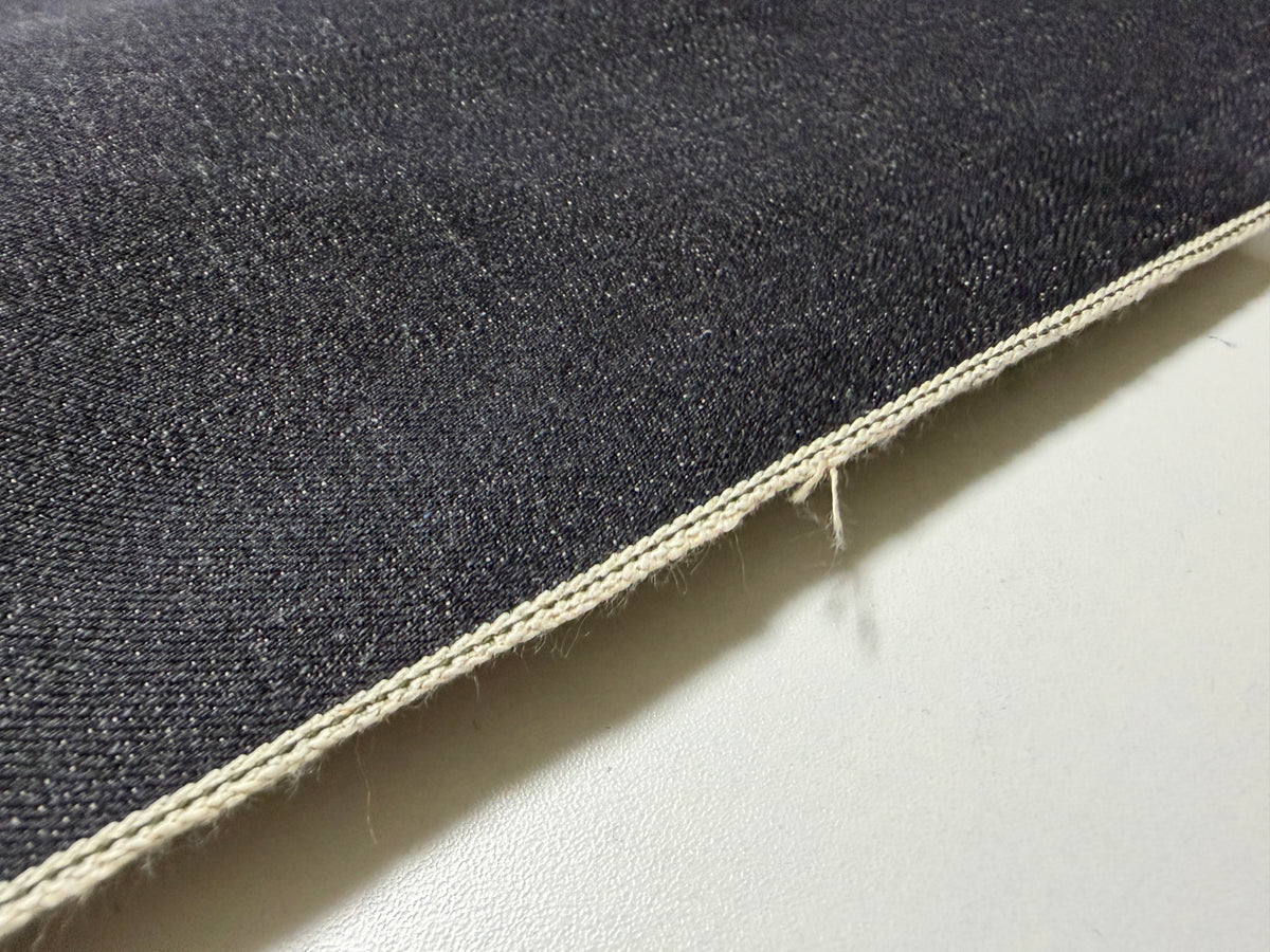 Okayama Denim | 12.25oz Indigo Japanese Selvage (Rare Khaki) Denim