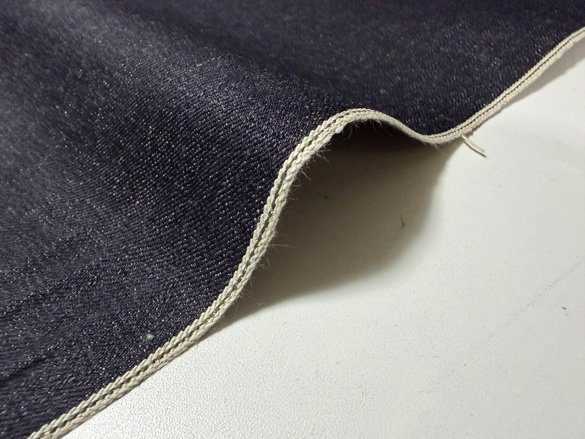 Okayama Denim | 12.25oz Indigo Japanese Selvage (Rare Khaki) Denim