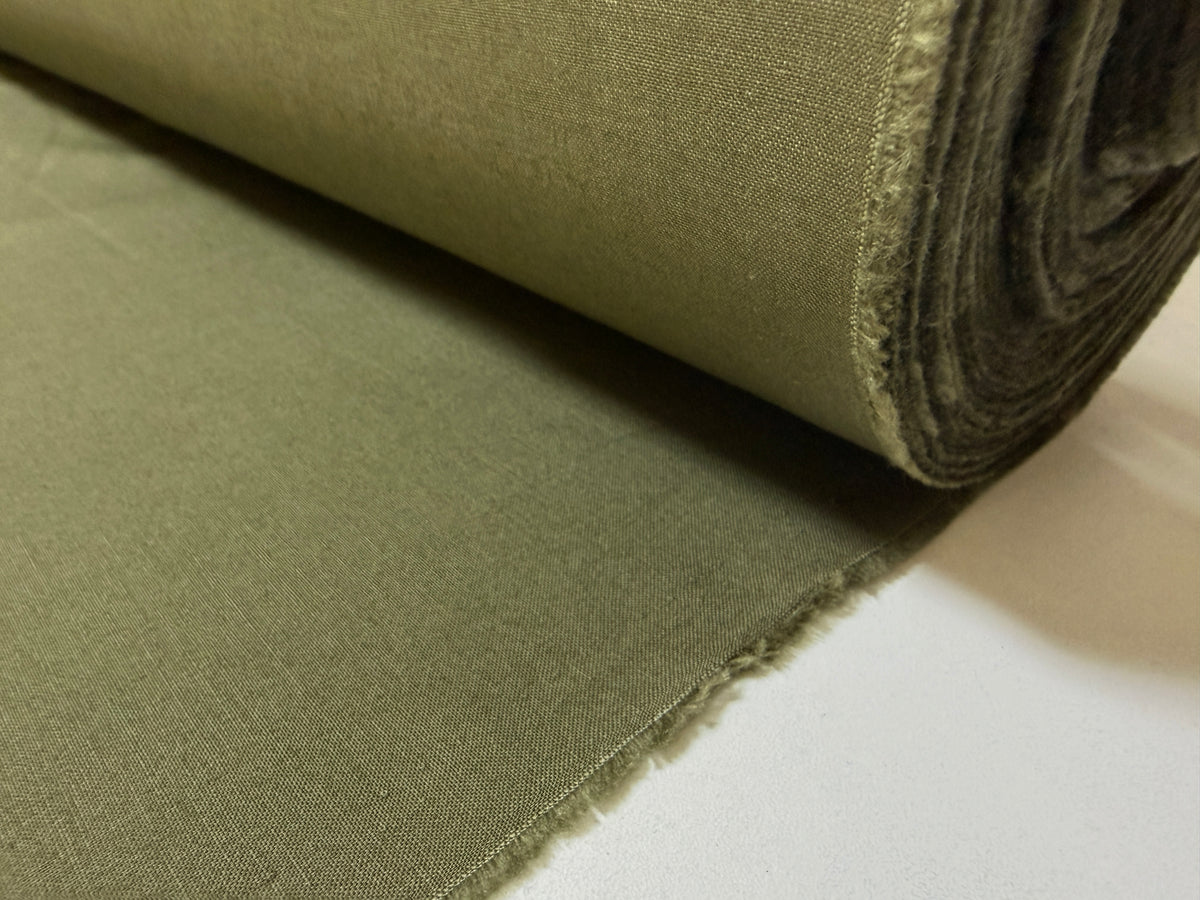Okayama Fabric | 6oz Khaki Cotton Oxford Japanese Fabric