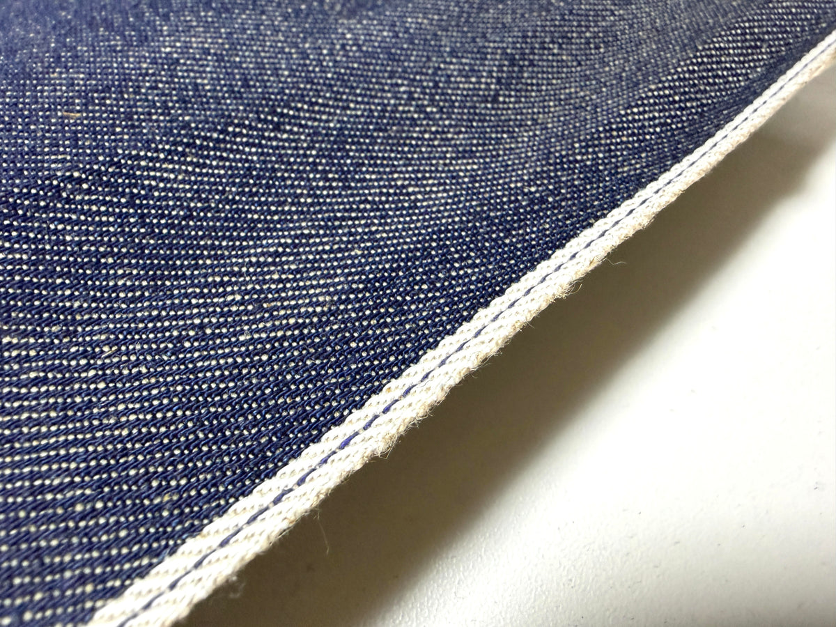 Okayama Denim | 9.5oz Cotton Linen Selvage Japanese Indigo by Yard
