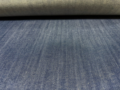 Okayama Denim | 9.5oz Cotton Linen Selvage Japanese Indigo by Yard