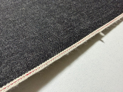 Okayama Denim | 14.7 oz Japanese Cotton Black Selvage Denim Red Selvage
