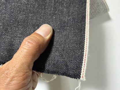 Okayama Denim | 14.7 oz Japanese Cotton Black Selvage Denim Red Selvage