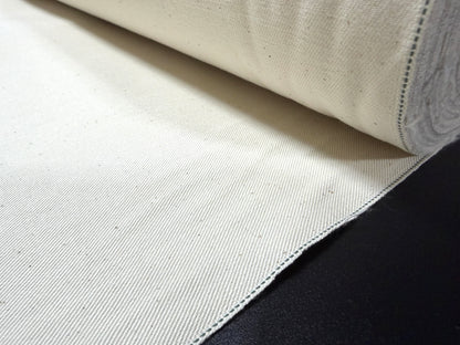 Okayama Denim From Japan | 8 oz Ecru "Left-Hand" Twill Japanese Selvage Denim by Yard