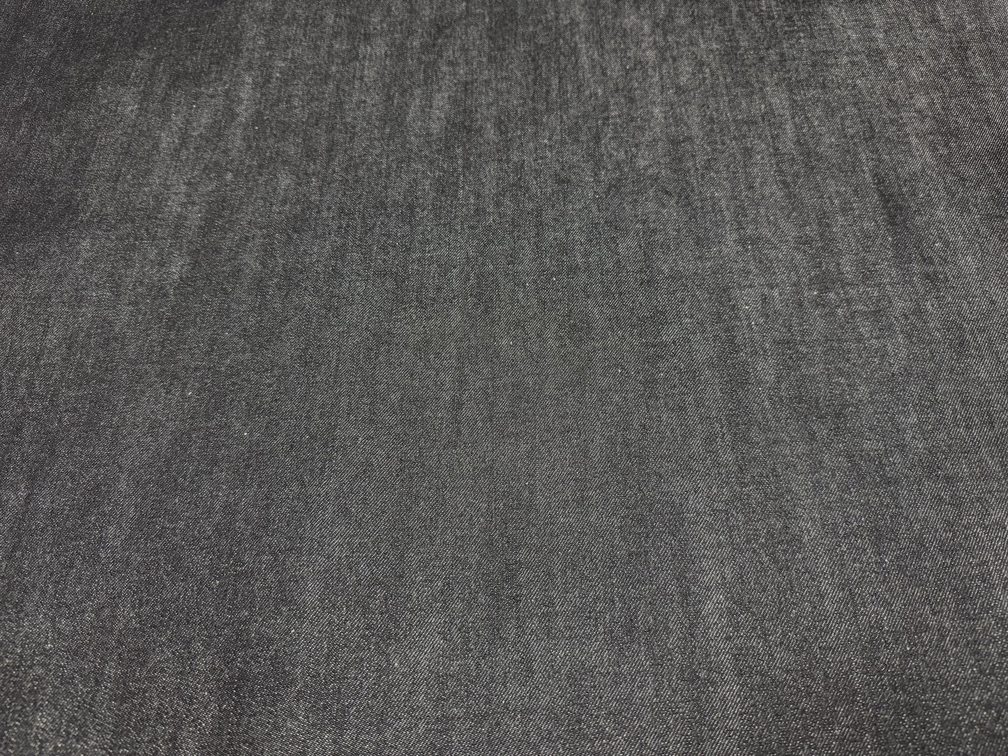 Okayama Denim 10.5 oz Japanese Cotton Black Selvage Denim fabric texture close-up