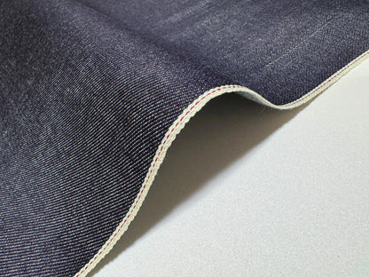 Okayama Denim - 10.5 oz Japanese Indigo Selvage Denim fabric with red selvage detail.