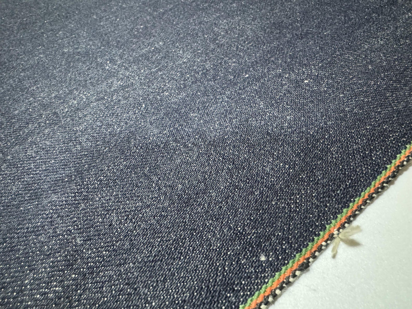 Okayama Denim | 21oz Japanese Heavy Ounce Indigo Selvage close-up of textural detail and selvage edge