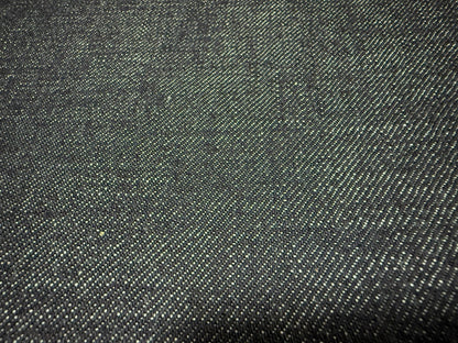 Okayama Denim 13.5 oz indigo Japanese selvage denim fabric texture close-up.